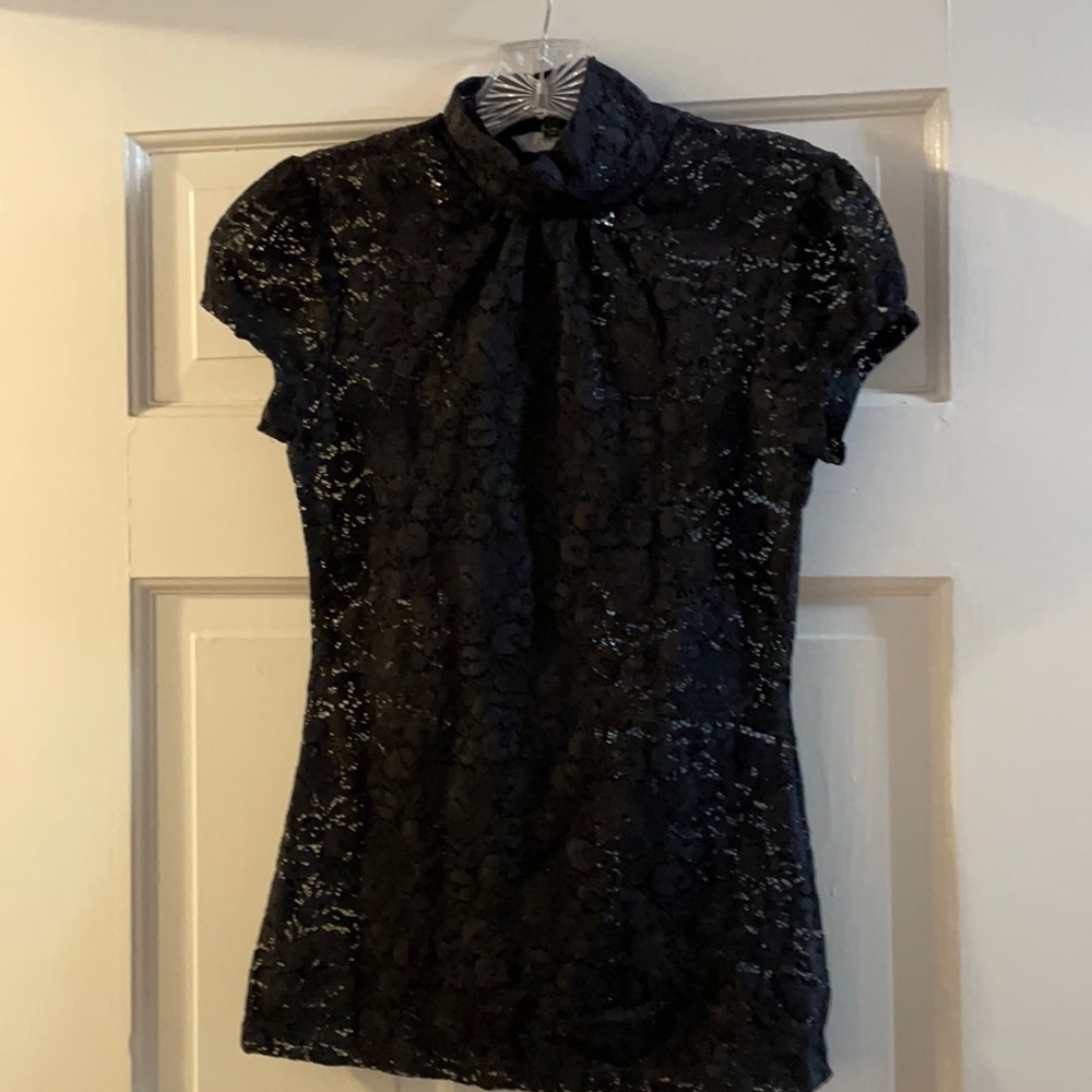 Express black lace like top